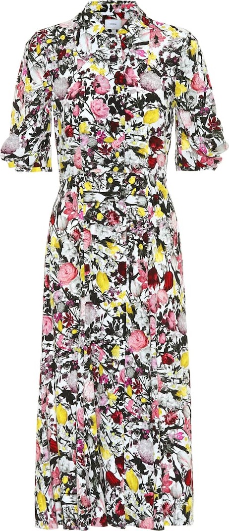 Erdem Gisella floral crêpe midi dress