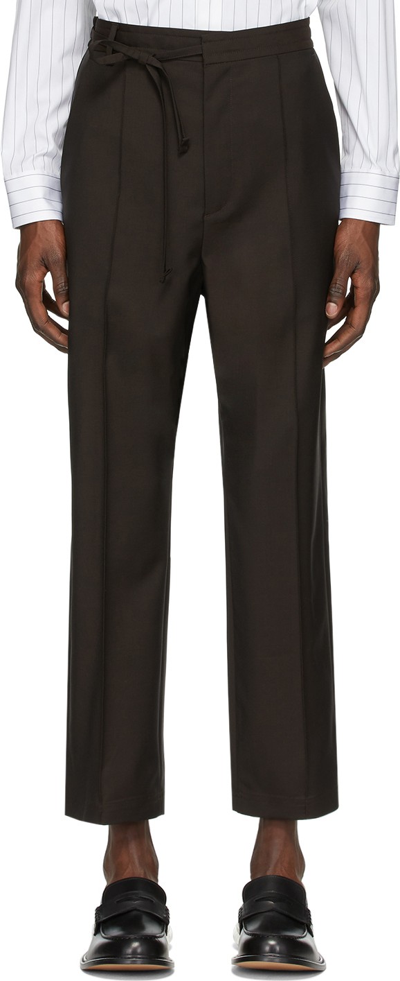 Maison Margiela Brown Wool Trousers Maison Margiela Brown Wool Trousers