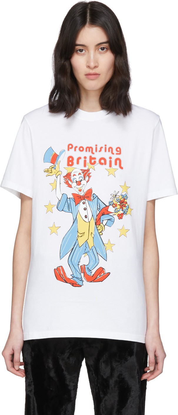 Martine Rose White Clown T-Shirt