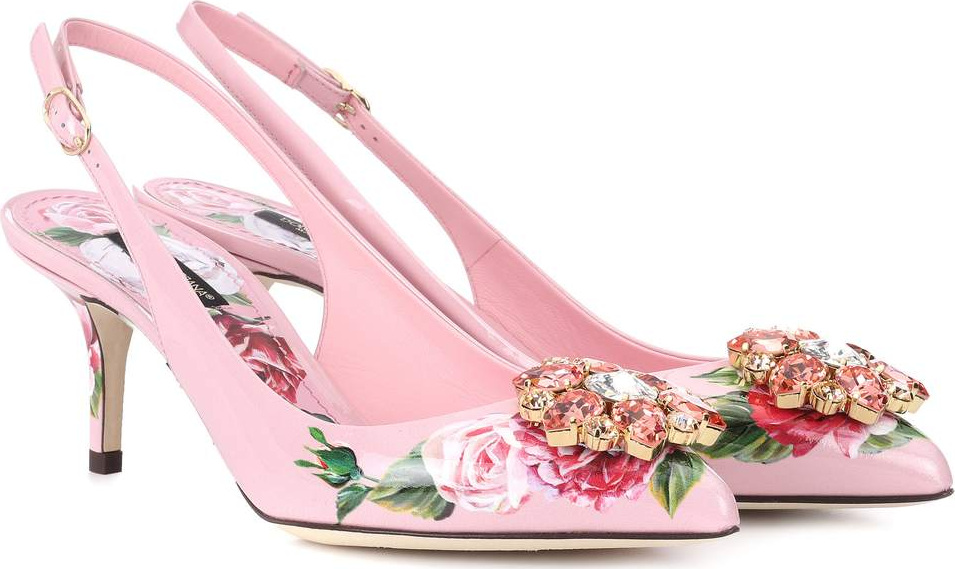 Dolce & Gabbana Bellucci leather slingback sandals