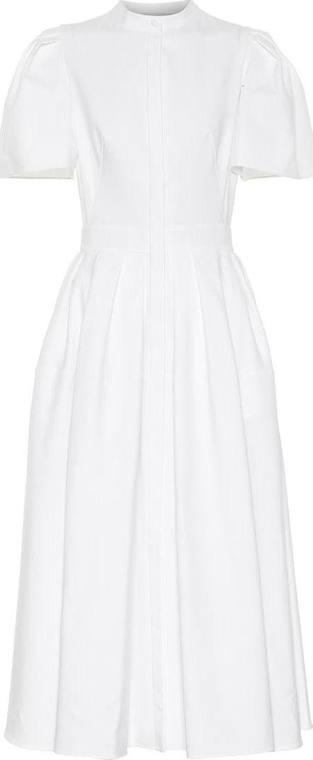 Alexander McQueen Cotton midi dress