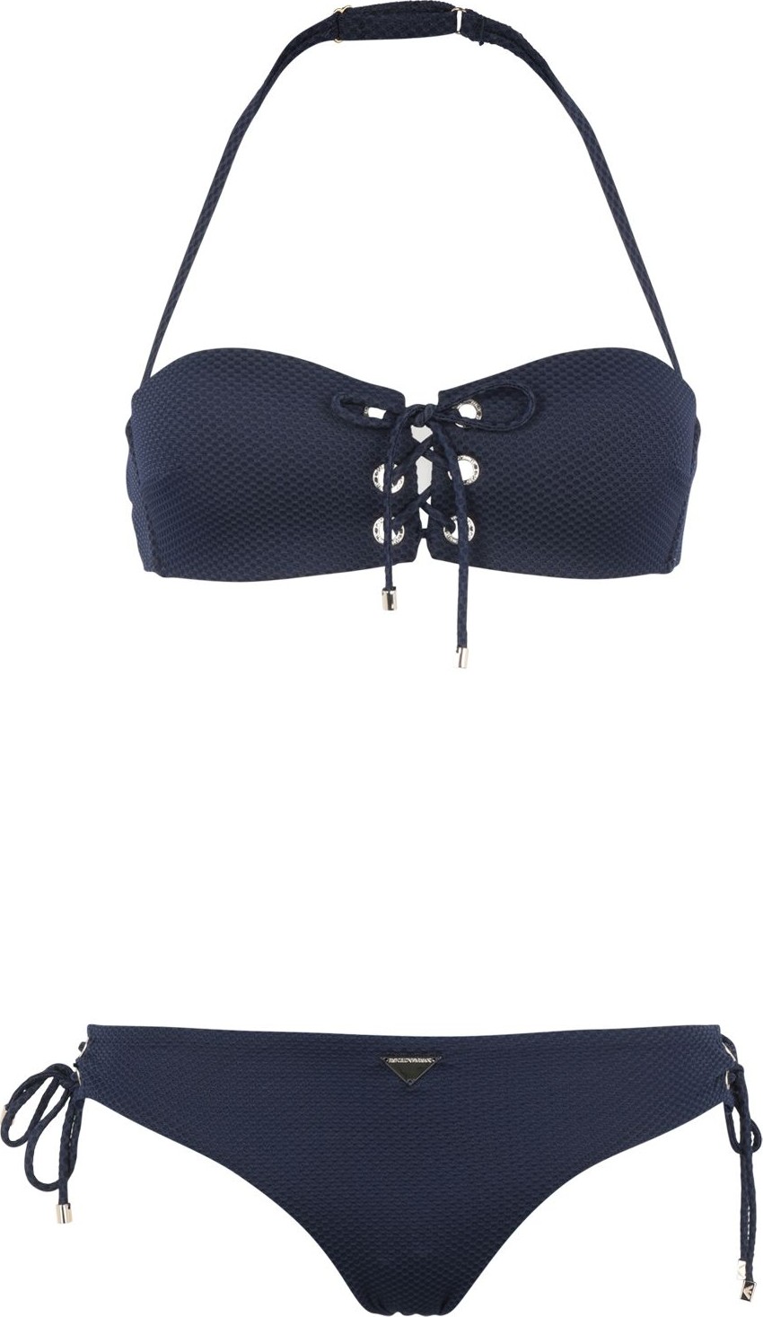 Emporio Armani Ladies Knit Bikini Padded Band