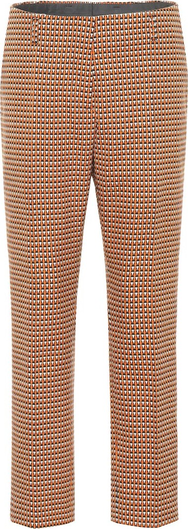 Dries Van Noten Stretch-cotton jacquard pants