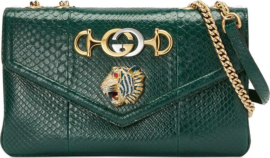 Gucci Lizard Embellished Shoulder Bag