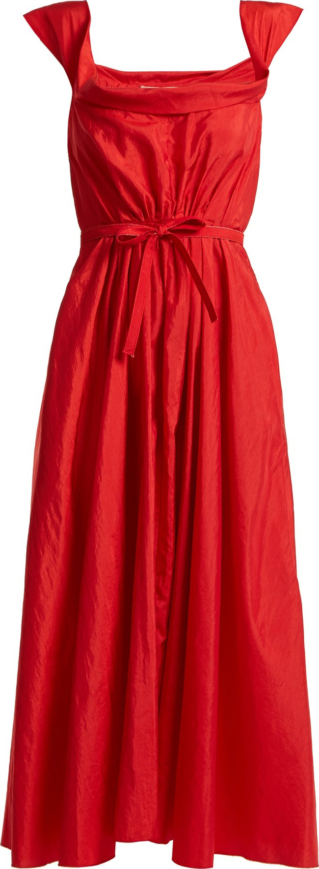 Brock Collection Davi square-neck taffeta dress