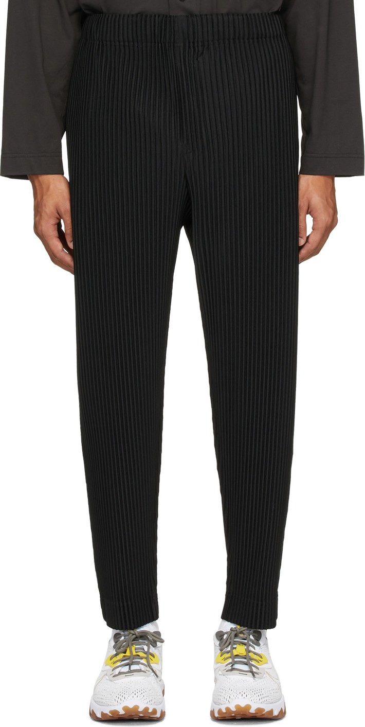 Homme Plissé Issey Miyake Black Pleated Trousers