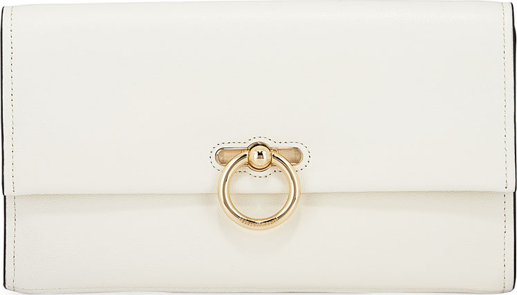 Rebecca Minkoff Jean Leather Clutch Bag - Golden Hardware