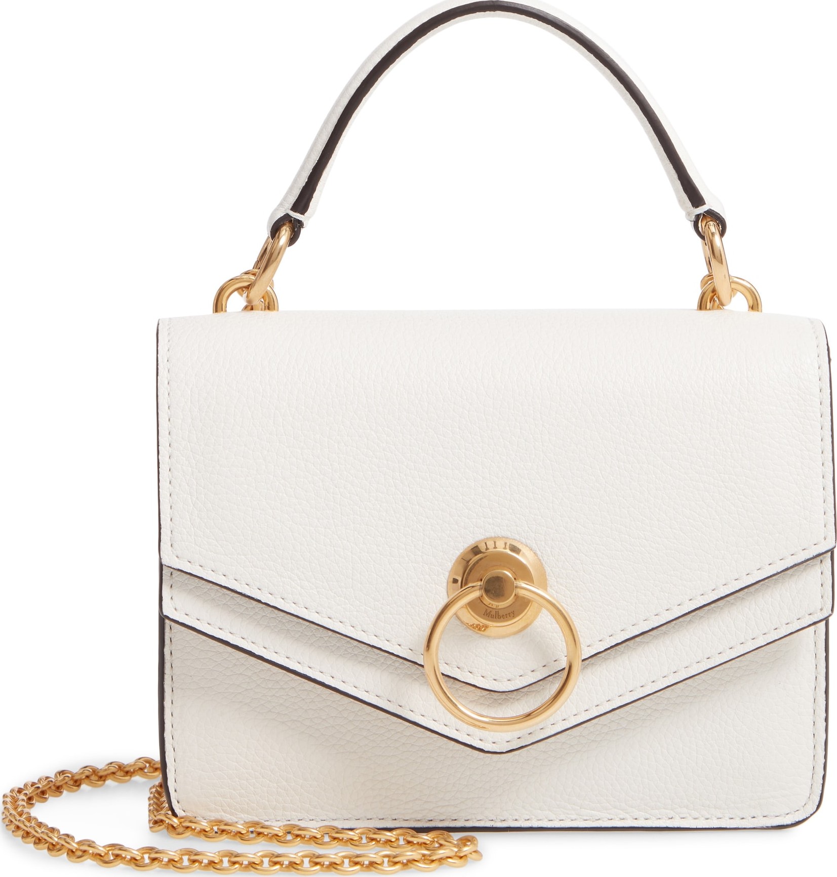 Mulberry Mulberrry Small Harlow Calfskin Leather Satchel