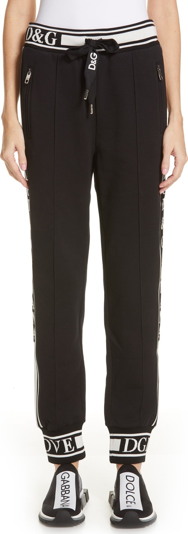 Dolce & Gabbana Logo Trim Joggers