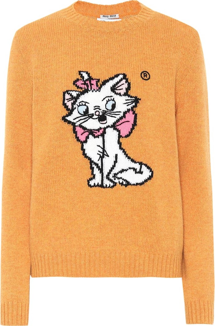Miu Miu x Disney® intarsia wool sweater