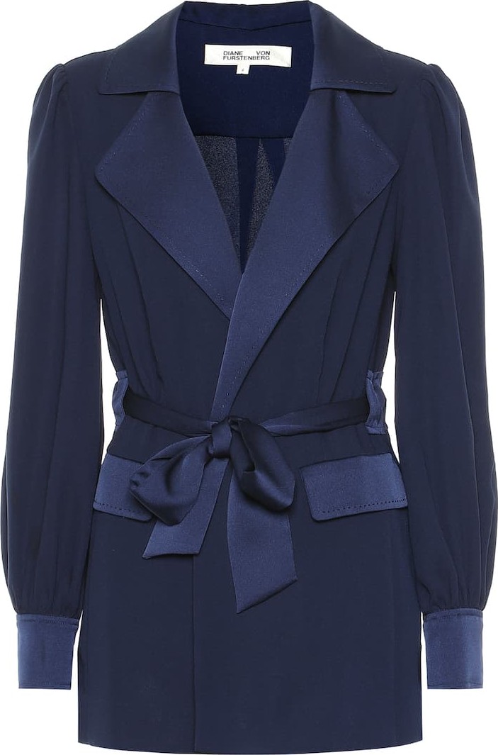DIANE von FURSTENBERG Stassie satin crêpe jacket