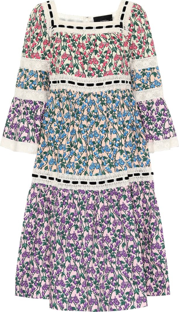 MARC JACOBS Floral cotton midi dress
