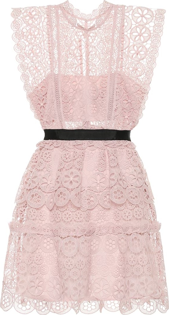 Self Portrait Broderie anglaise dress