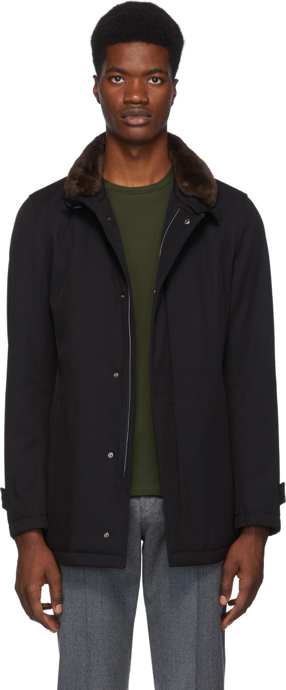 Herno Navy Storm System Coat