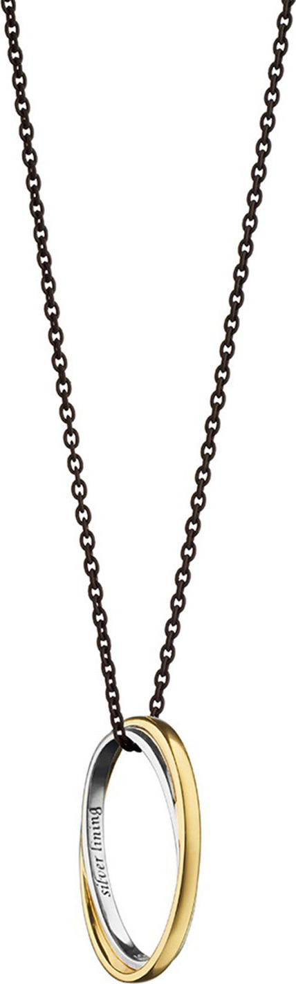 Monica Rich Kosann Silver Lining Poesy Ring Necklace Monica Rich Kosann Silver Lining Poesy Ring Necklace