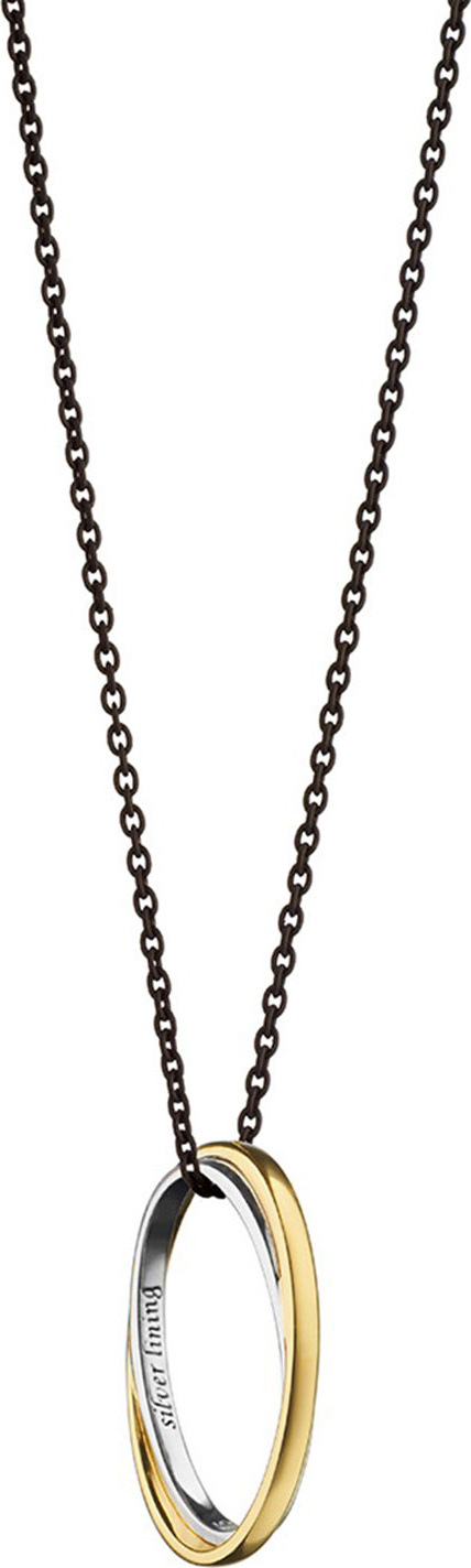 Monica Rich Kosann Silver Lining Poesy Ring Necklace