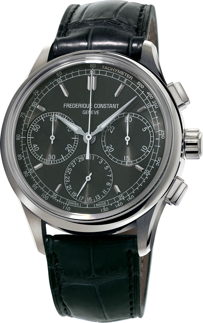 Frederique Constant Flyback Manufacture Chronograph Watch, Black