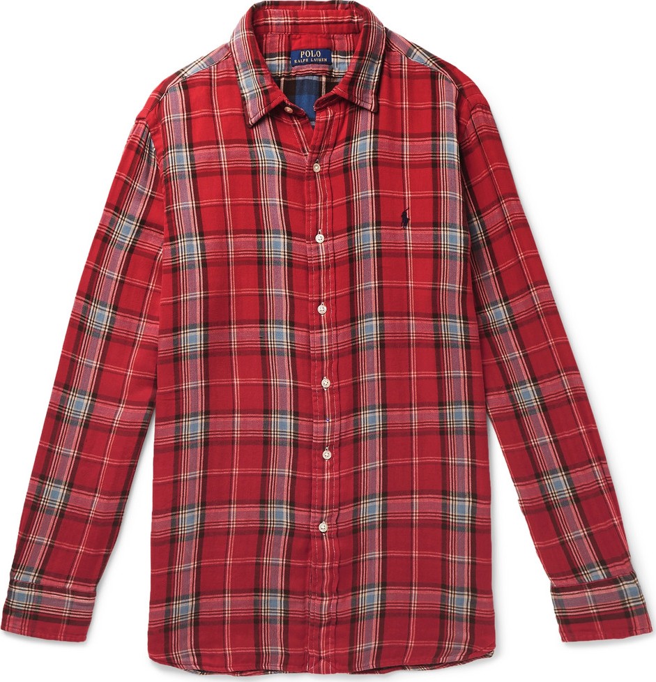 Polo Ralph Lauren Double-Faced Checked Cotton-Flannel Shirt