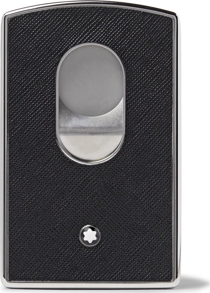 Montblanc Sartorial Cross-Grain Leather and Silver-Tone Card Case