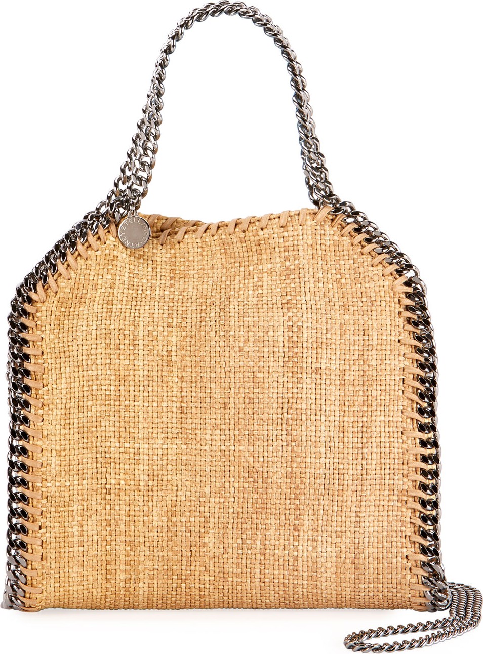 Stella McCartney Falabella Mini Raffia Tote Bag