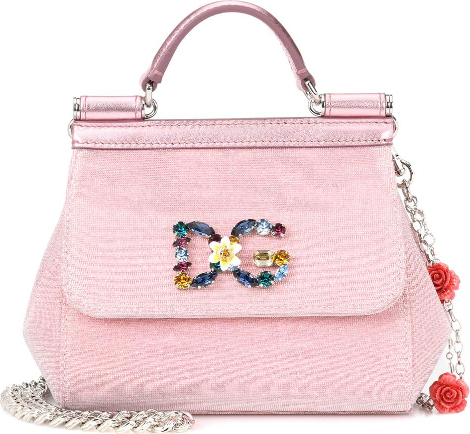 Dolce & Gabbana Sicily Mini metallic shoulder bag