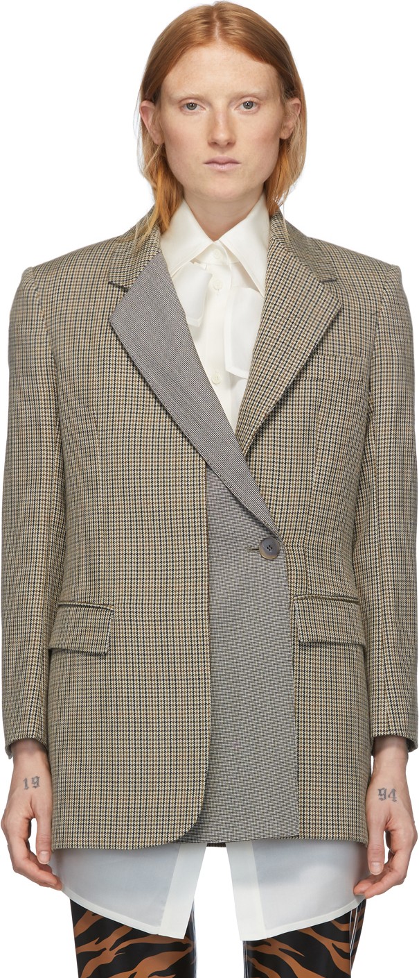 Ports 1961 Brown Wool Single-Button Blazer