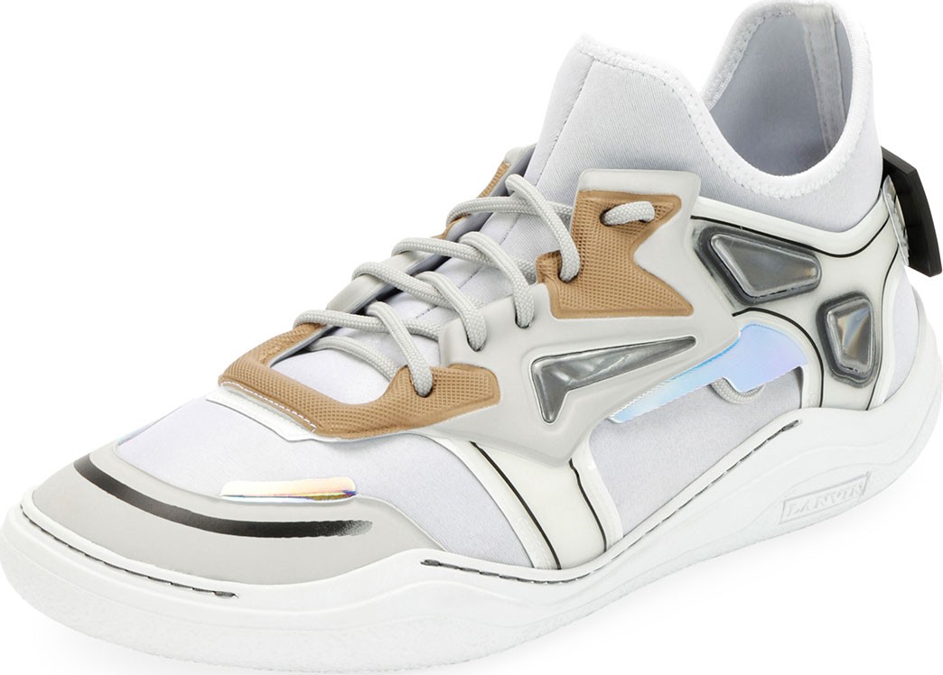 Lanvin Men's Diving Mesh Running Sneakers