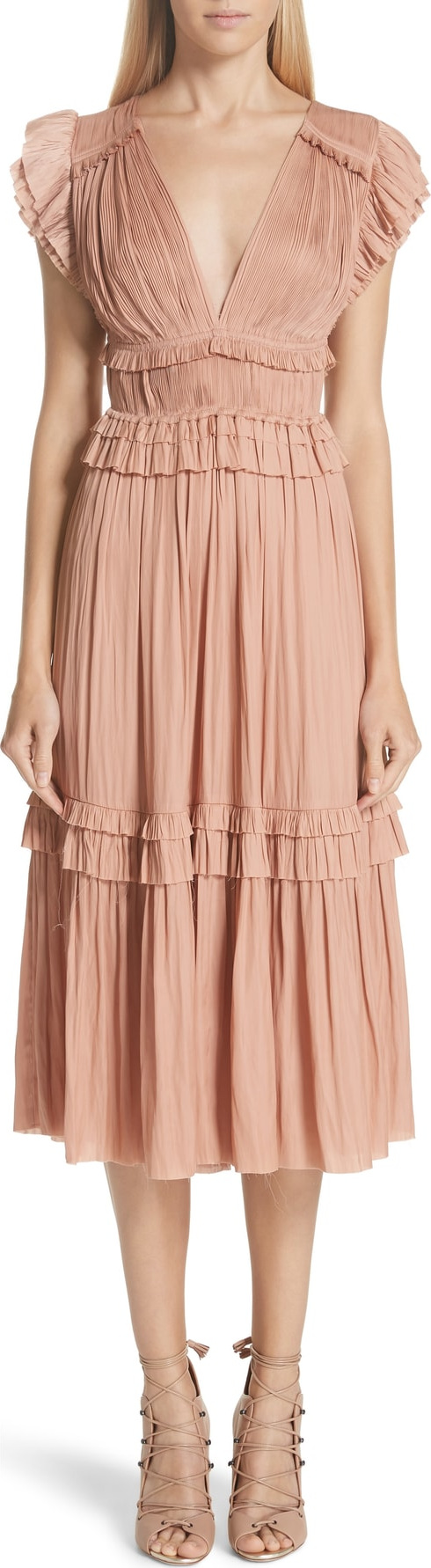 Ulla Johnson Jolee Plissé Dress
