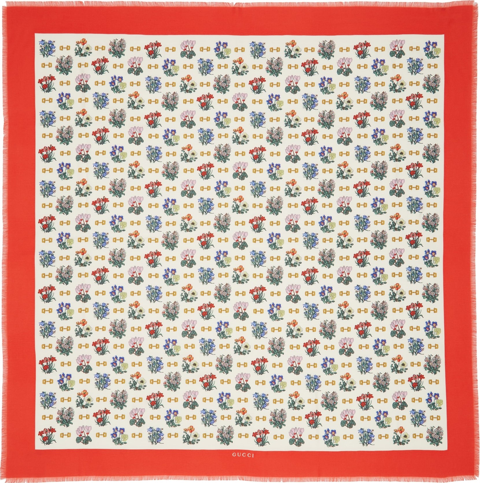 Gucci Light Cyclamen Cashmere & Silk Scarf