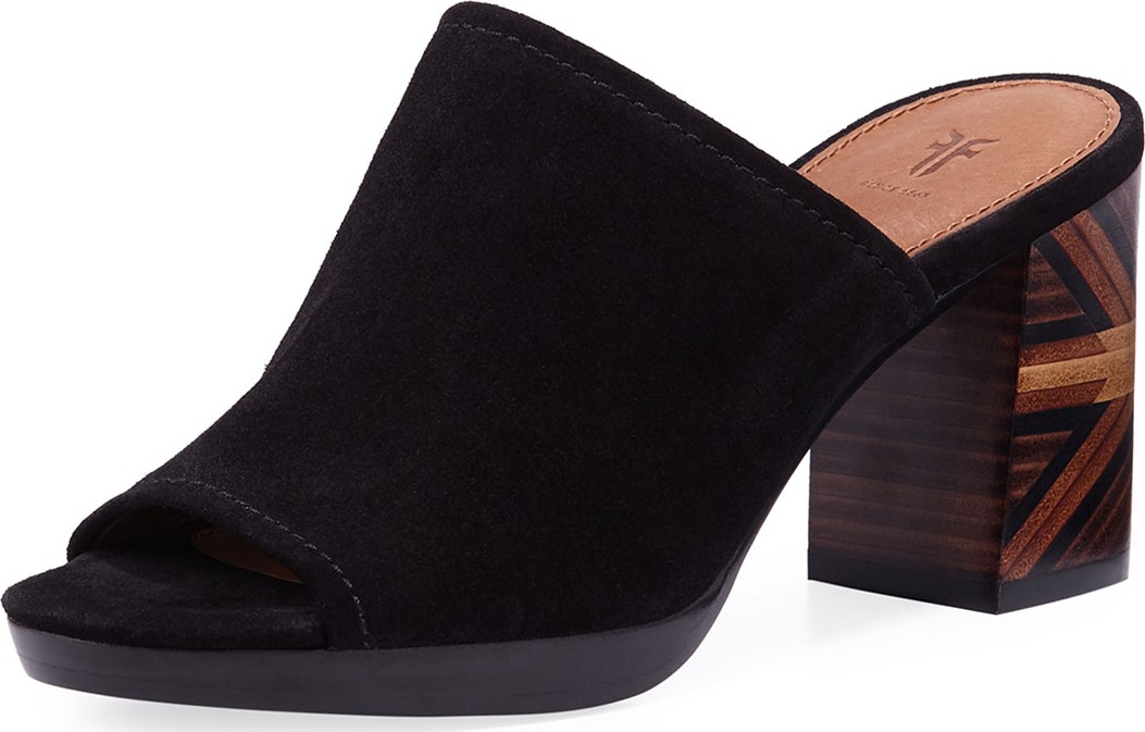 Frye Blake Southwestern Suede Mule