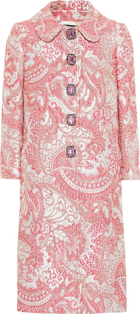 Dolce & Gabbana Metallic silk-blend jacquard coat