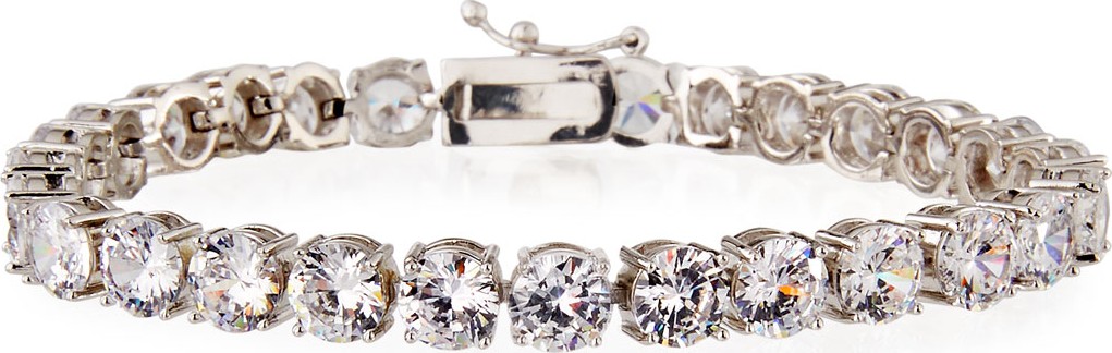 Fallon Cubic Zirconia Solitaire Tennis Bracelet