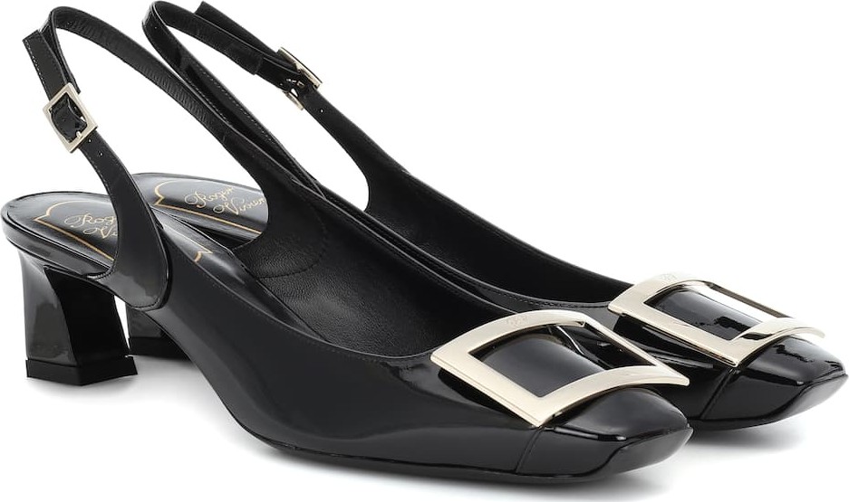 Roger Vivier Trompette 45 slingback leather pumps