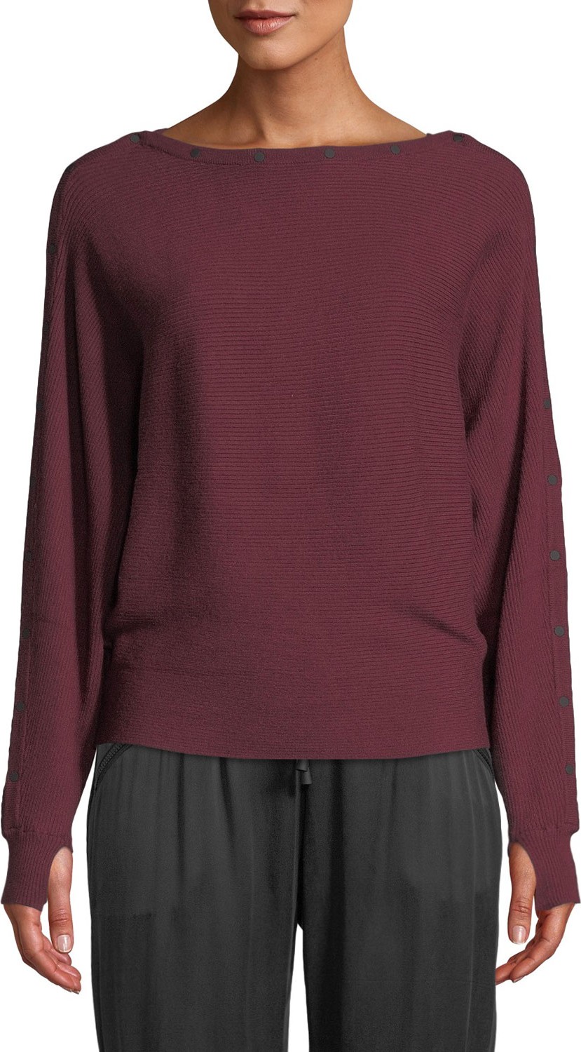 Blanc Noir Portola Sporty Pullover Sweater