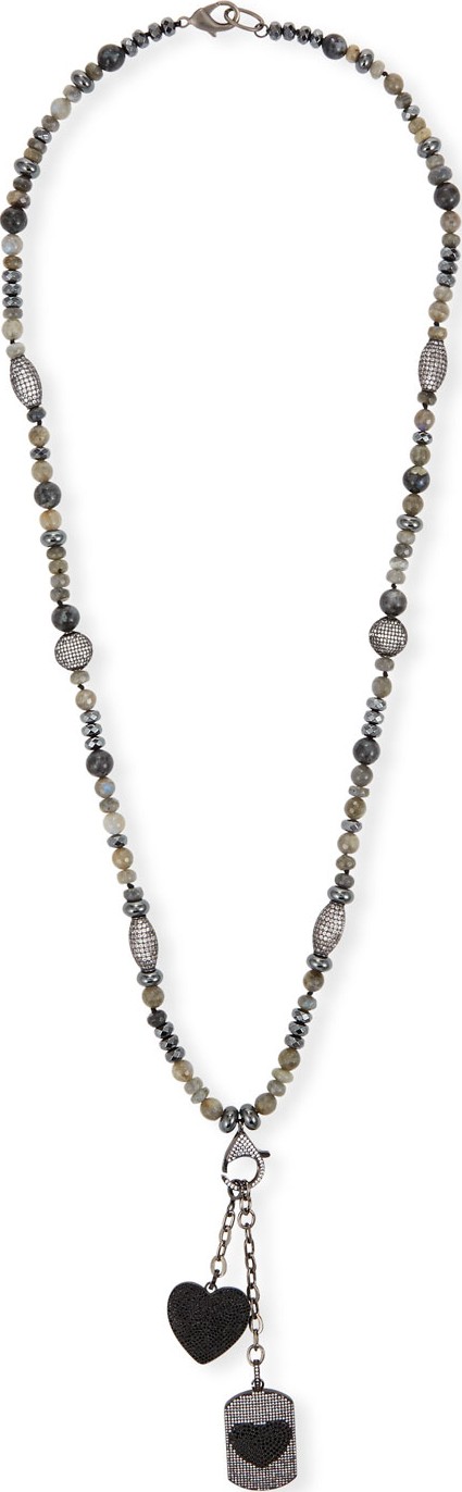 Hipchik Couture Pendant Necklace with Hearts