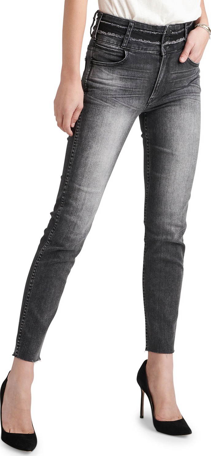 Hudson Holly Vintage High-Rise Cropped Skinny with Stacked Waistband