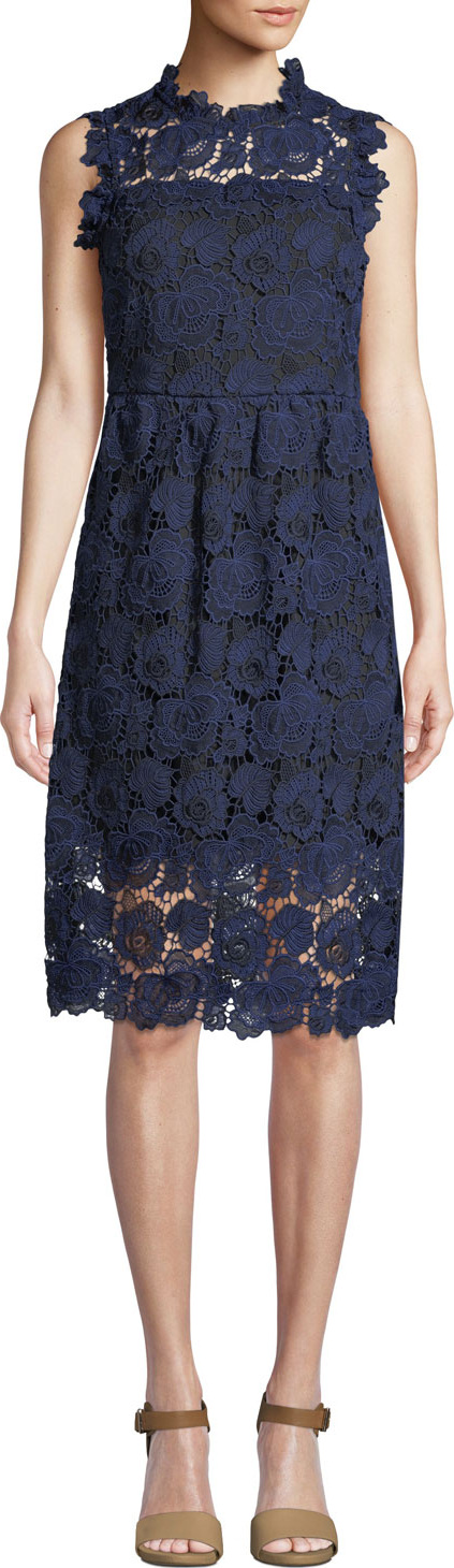 Kate Spade New York bicolor lace midi dress