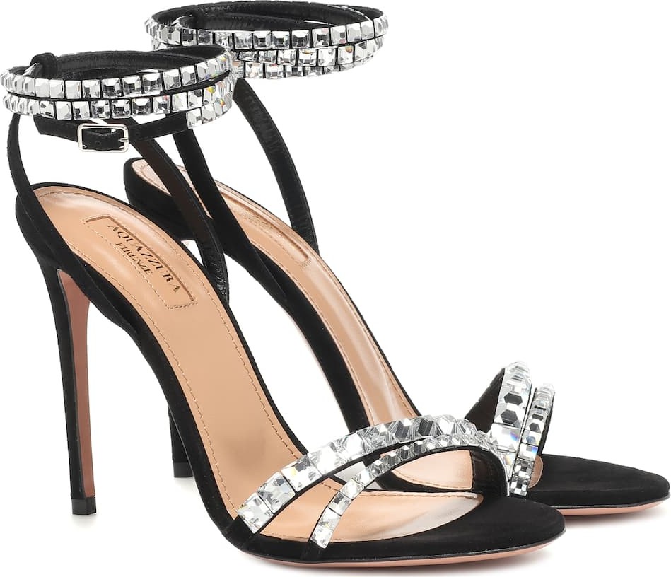 Aquazzura So Vera 105 suede sandals