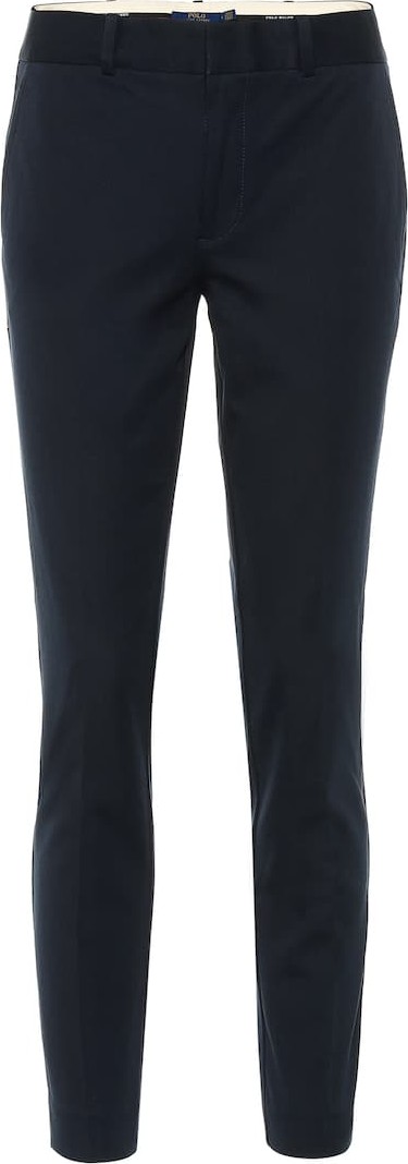 Polo Ralph Lauren Mid-rise skinny cotton blend pants