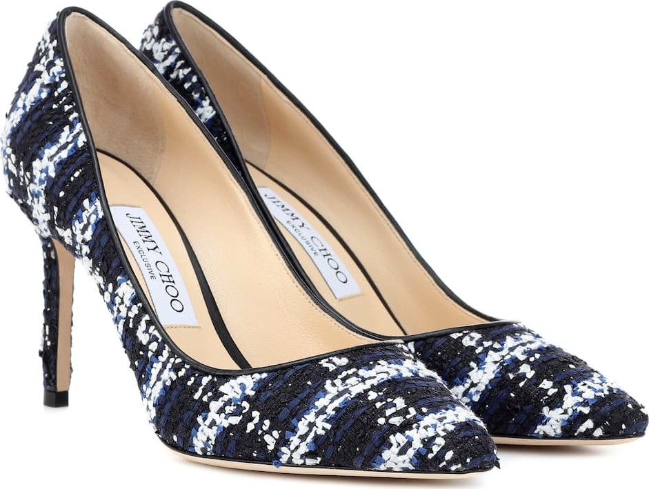 Jimmy Choo Exclusive to Mytheresa – Romy 85 tweed pumps