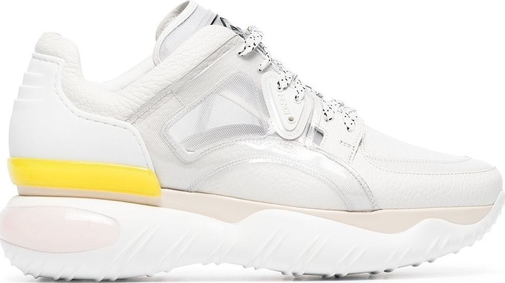 Fendi sheer panels chunky sneakers
