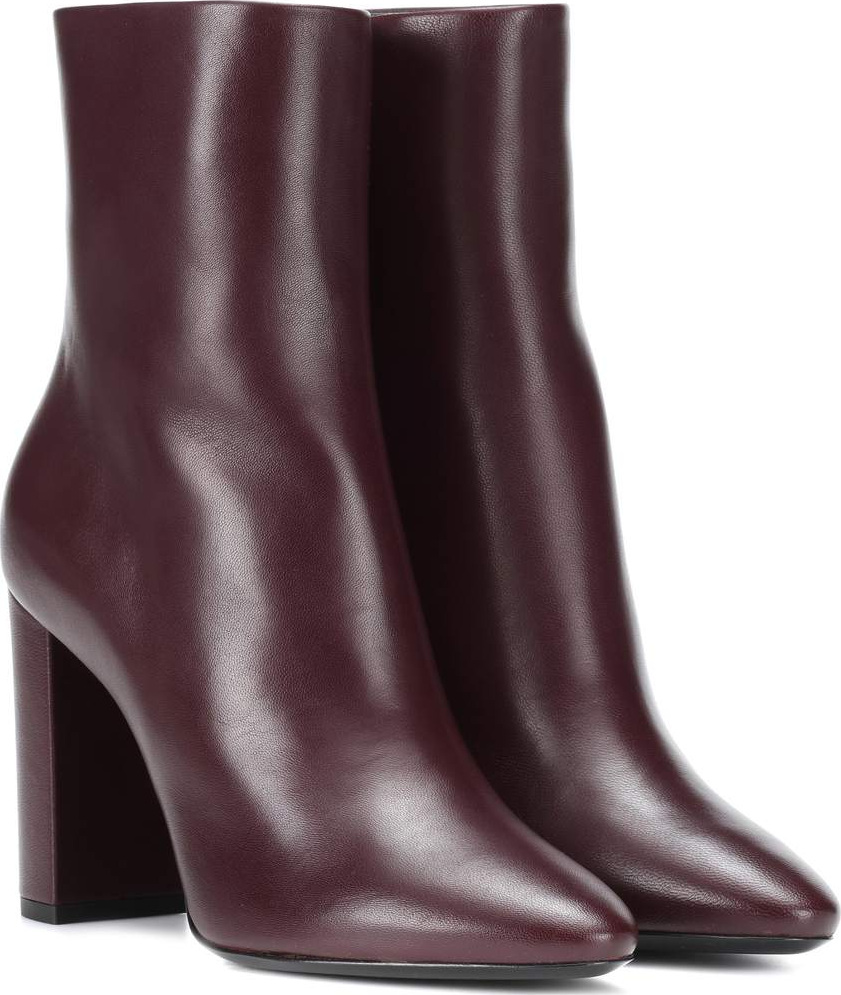 Saint Laurent Lou 95 leather ankle boots