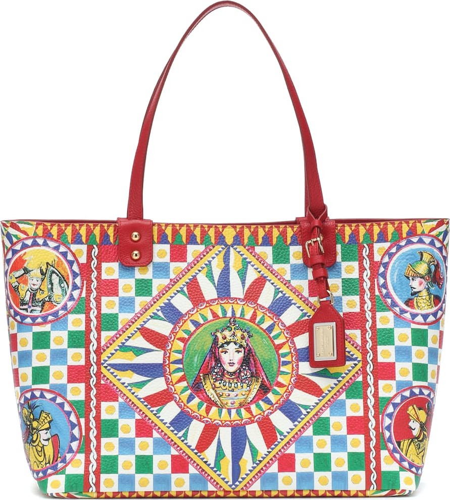 Dolce & Gabbana Beatrice printed leather tote