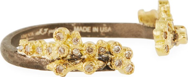Armenta Old World Open Diamond Cluster Stack Ring, Size 6.5