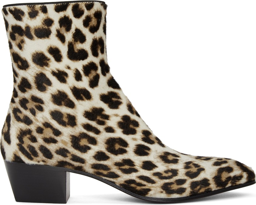 Christian Louboutin Black & White Pony Jolly Boots