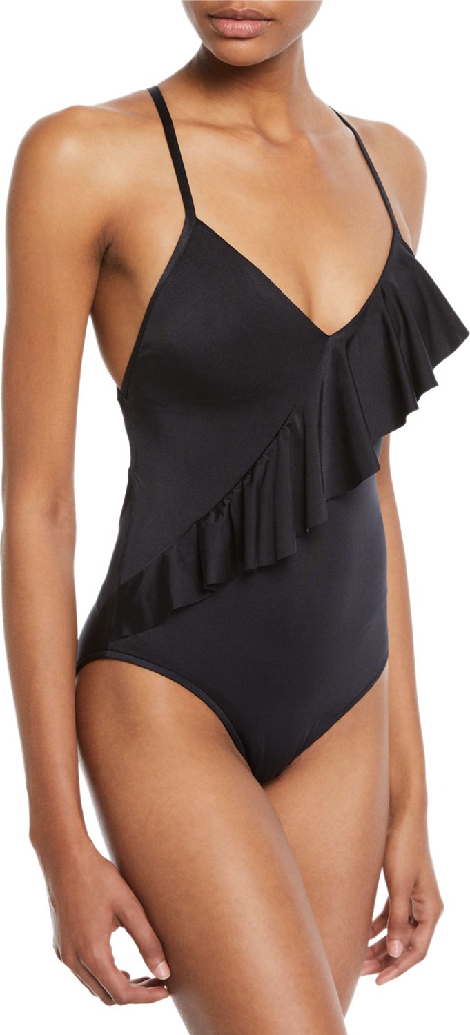 Seafolly Frill-Front Maillot One-Piece Swimsuit