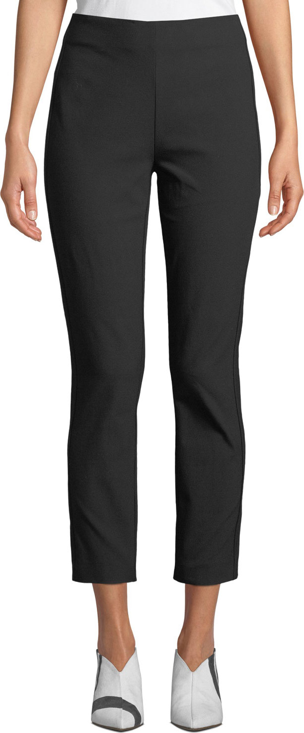 Tory Burch Stretch-Twill High-Waist Skinny Pants