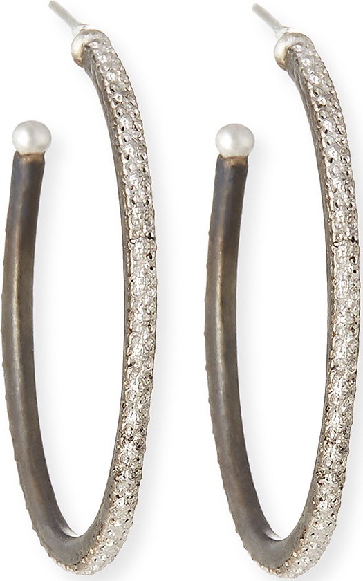 Armenta New World Scalloped-Edge Hoop Earrings