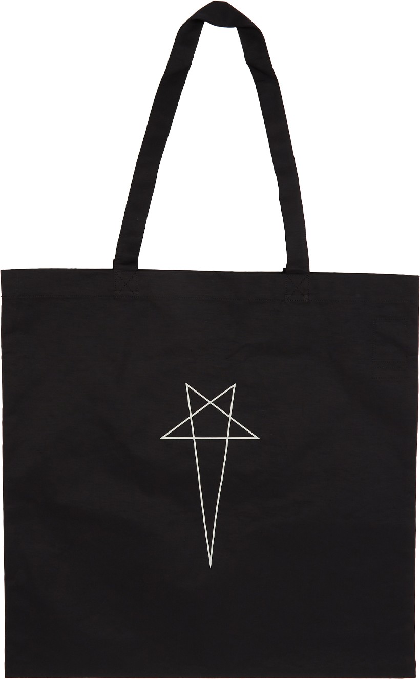 Rick Owens DRKSHDW Black Large Logo Tote