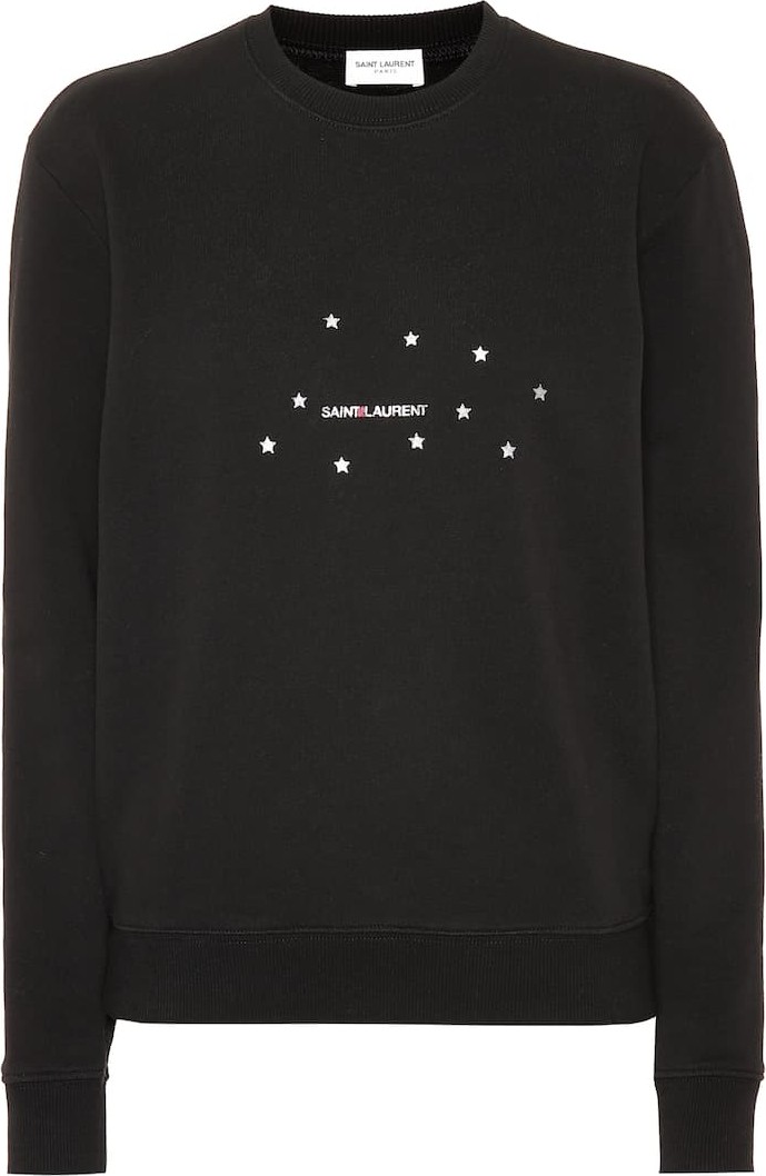 Saint Laurent Printed cotton sweatshirt